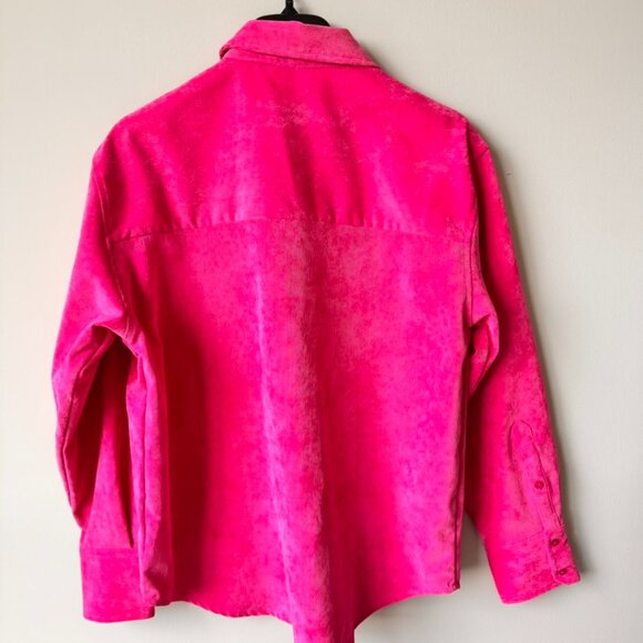 Zara Corduroy Long Sleeve Shirt Pink - Picture 3 of 5